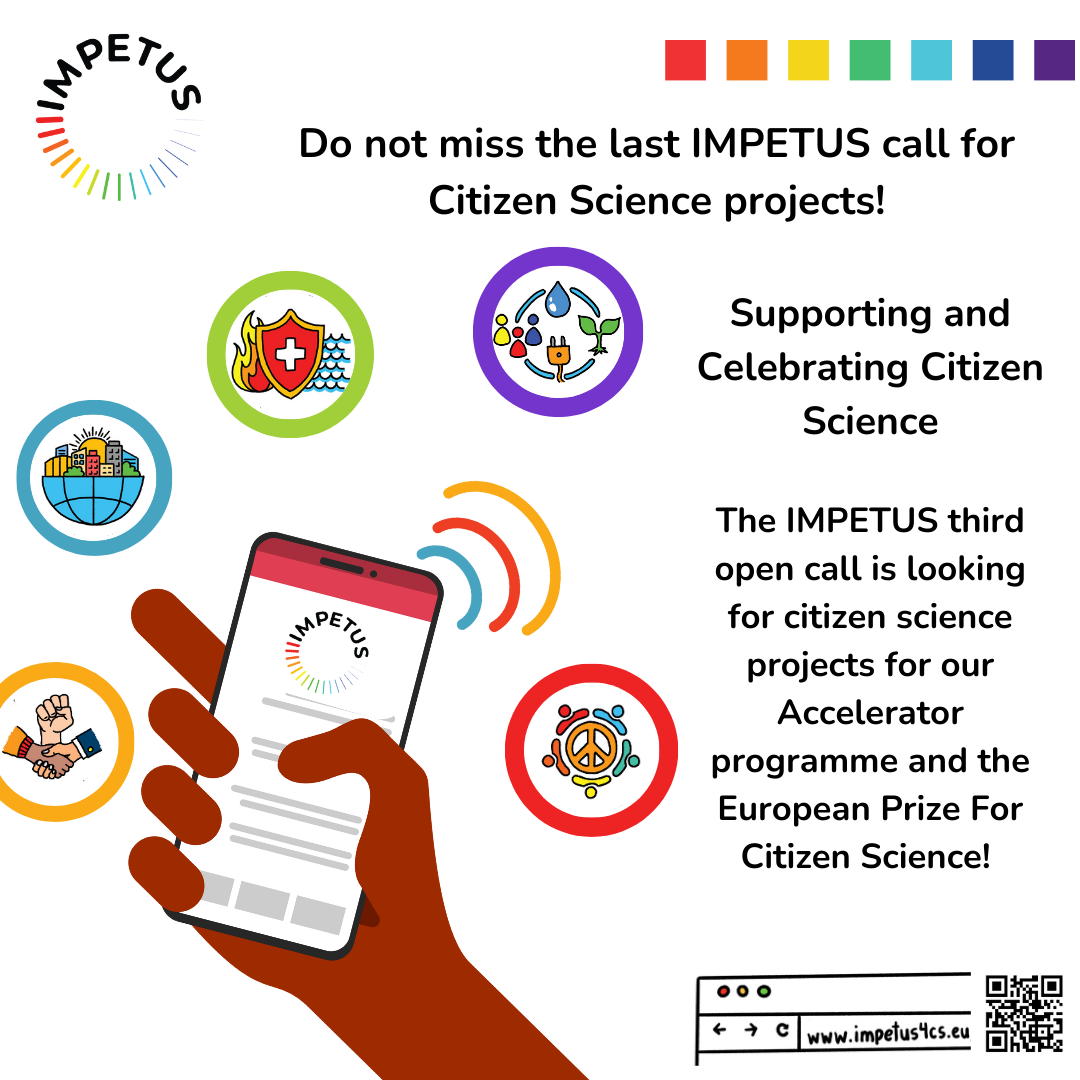 Empowering Citizen Science: IMPETUS Final Open Call for Innovative Projects is Now Open!